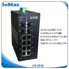 金恒威i712A 4G+8TX 网管全千兆工业交换机