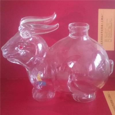 生肖兔子動(dòng)物酒瓶收藏裝飾酒瓶藝術(shù)