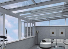 伊米兰格160电动阳光房价格 钢化玻璃阳光房
