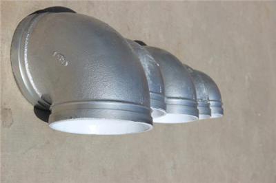 球墨铸铁材质沟槽管件弯头90度 45度直销厂