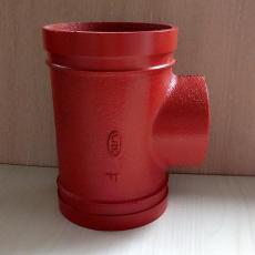 給水溝槽管件異徑三通管DN114mm制造廠家