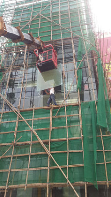 广州阳江玻璃外墙高空清洗翻新补漏东邦幕墙