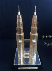马来西亚双子塔水晶模型 世界著名建筑
