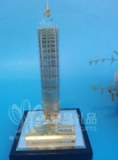 上海特色旅游纪念品 金茂大厦水晶模型
